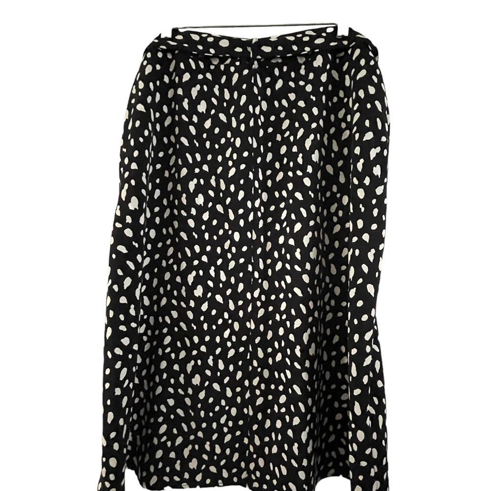 The Limited Black Cream Animal Print Skirt Size 12